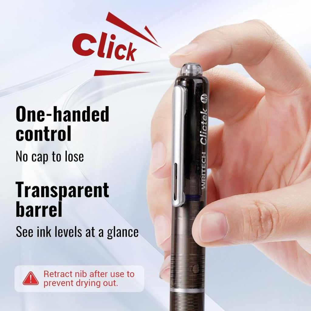 Clictek Retractable Fountain Pens - Writech
