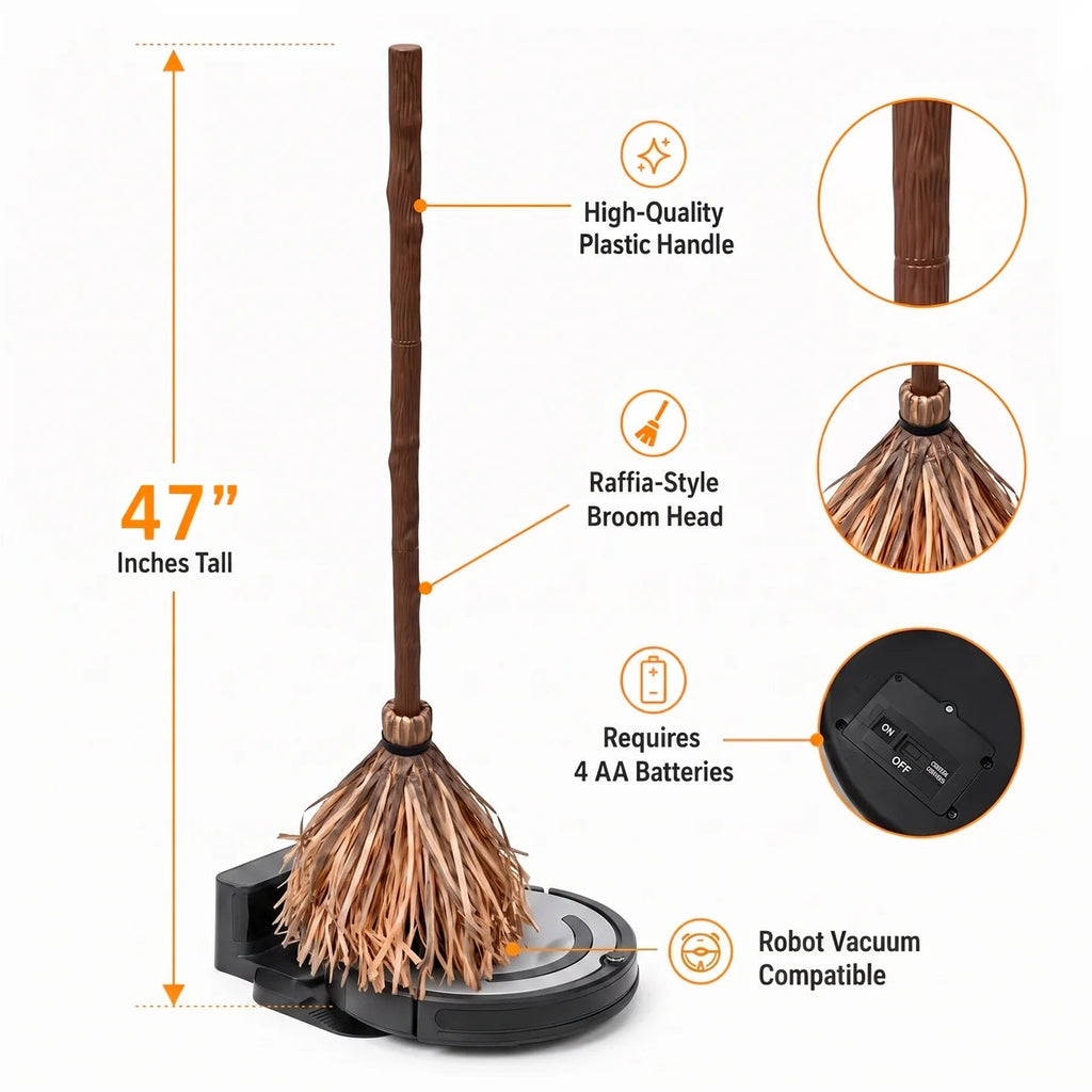 Dancing Witch Broom Haunted By Ghosts