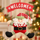 Santa Welcome Door Hanger — Close-up details