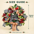Rustic Christmas Wreath — Size guide