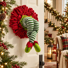 Elf Legs Christmas Wreath — Christmas room styling