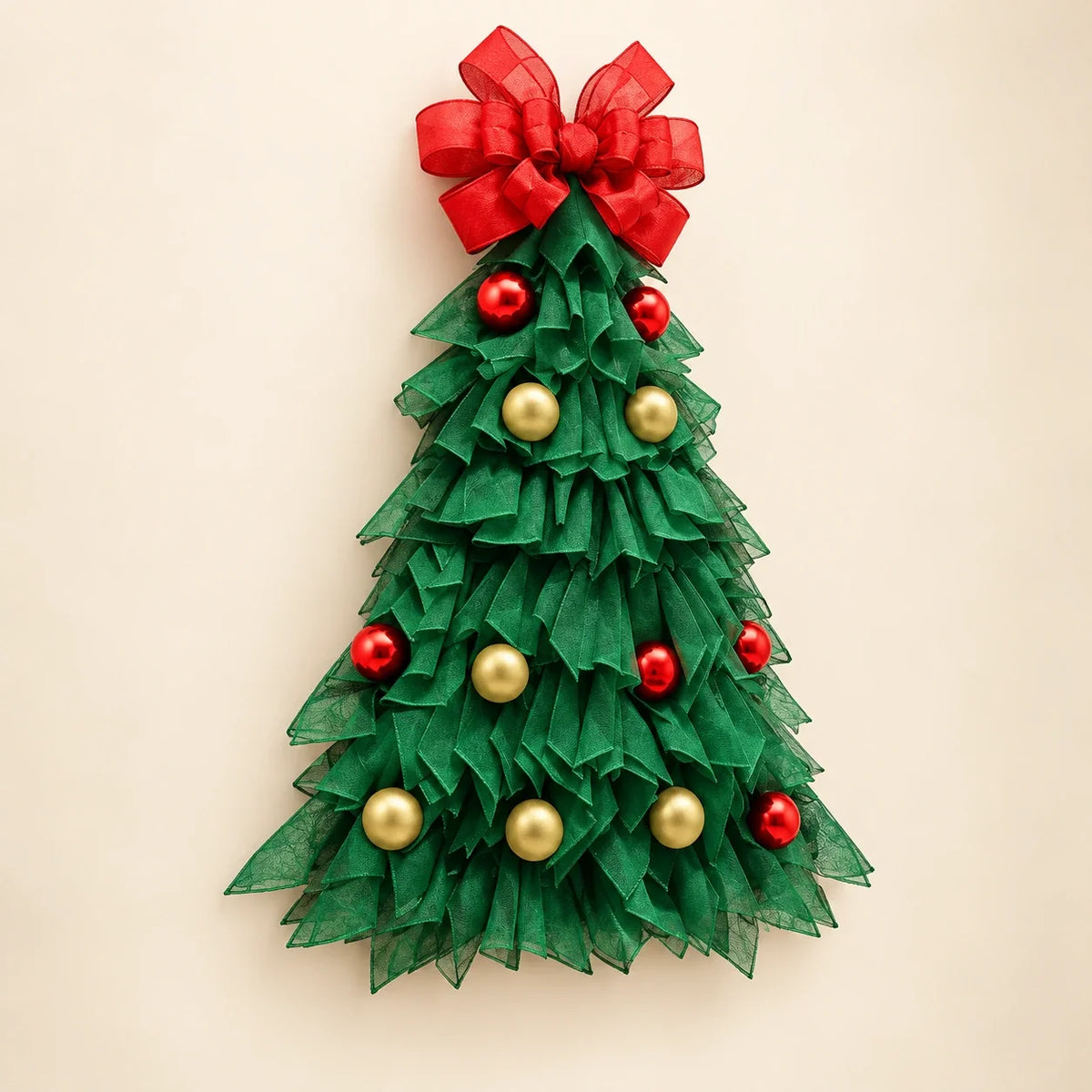 Felt Christmas Tree Door Hanger — Alternate view