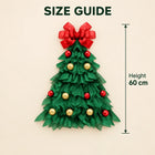 Felt Christmas Tree Door Hanger — Size guide