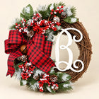 Monogram Christmas Wreath — Alternate view