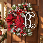 Monogram Christmas Wreath — Holiday styling
