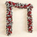 Snowy Christmas Door Garland — Alternate view