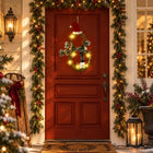 Lighted Snowman Wreath — Holiday styling