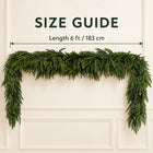 Norfolk Pine Garland — Size guide
