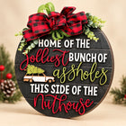 Jolliest Bunch Christmas Door Sign — Alternate view