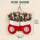 Christmas Mitten Wreath — Size guide