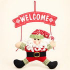 Santa Welcome Door Hanger — Red