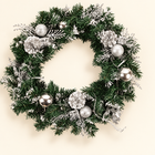 Gold Ornament Lighted Wreath — Silver / 20cm / Silver / 30cm / Silver / 40cm