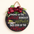Jolliest Bunch Wooden Sign — A Black Style