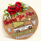 Jolliest Bunch Wooden Sign — B Brown Style