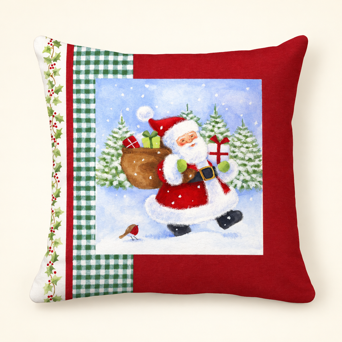 Christmas Wreath Pillow Cover — NO.9
