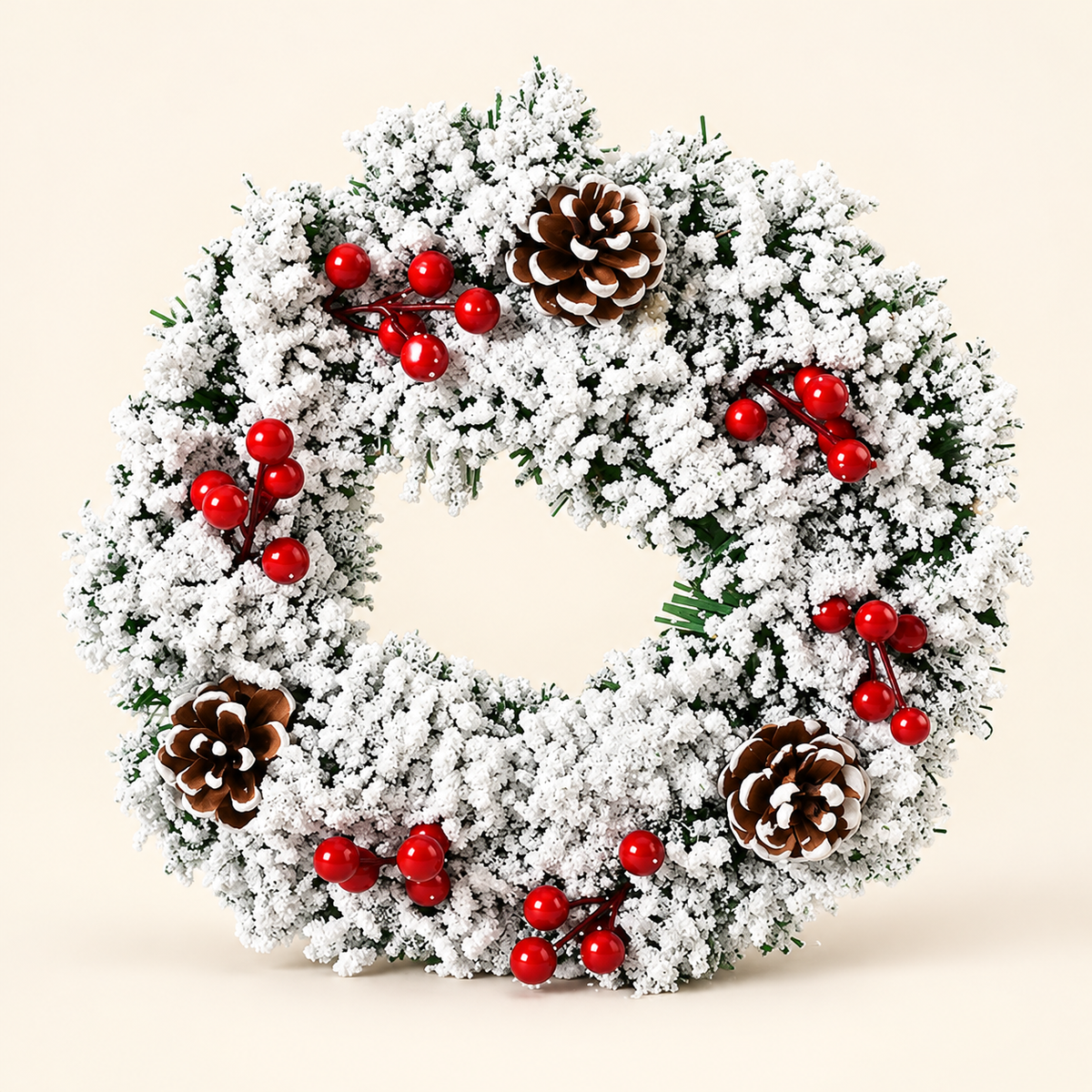 Poinsettia & Pinecone Wreath — Ordinary Snow White