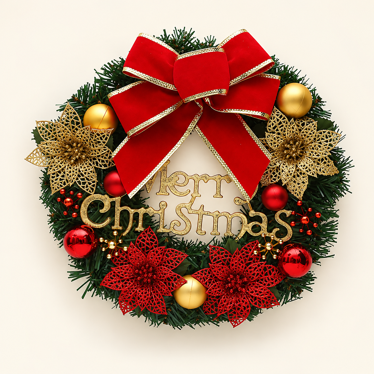 Festive Christmas Wreath — Style1